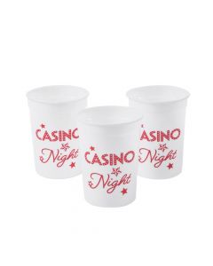 Casino Night Plastic Cups