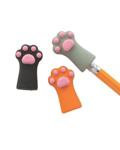 Cat Paw Pencil Top Erasers - 24 Pc.