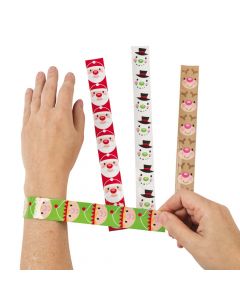 Cheery Christmas Slap Bracelets