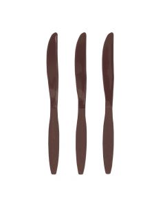 Chocolate Brown Plastic Knives