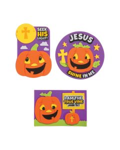 Christian Pumpkin John 15:1 Magnet Craft Kit