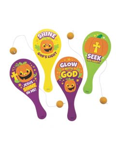 Christian Pumpkin Paddle Ball Games