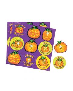 Christian Pumpkin Treat Stickers