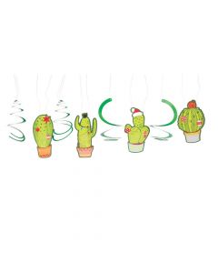 Christmas Cactus Hanging Swirls