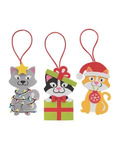 Christmas Cat Ornament Craft Kit