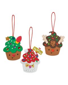 Christmas Cupcake Characters Ornament Craft Kit