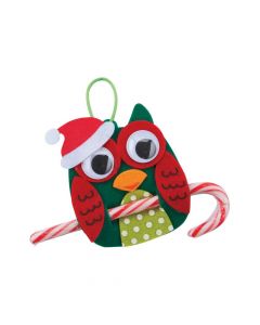 Christmas Owl Candy Cane Ornament Craft Kit