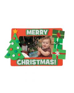 Merry Christmas Picture Frame Magnet Craft Kit