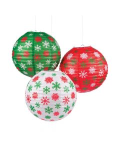 Christmas Snowflake Hanging Paper Lanterns
