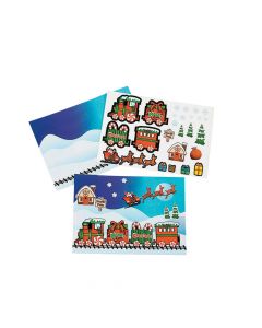 Christmas Train Mini Sticker Scenes