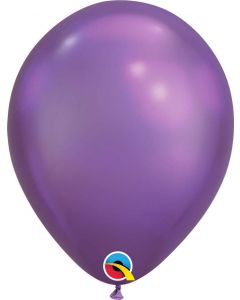 Chrome Purple 27cm Round Latex Balloon
