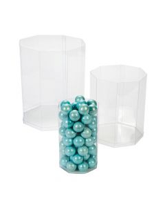 Clear Octagon Candy Buckets