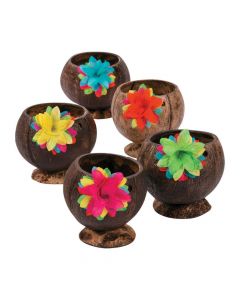 Coconut Cups with Flower