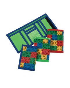 Color Brick Tri-Fold Wallets