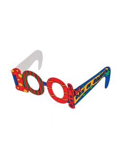 Color Your Own 100th Day of School Glasses