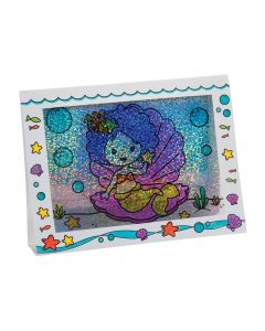Color Your Own 3D Mermaid Frames
