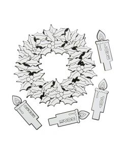 Color Your Own Advent Wreaths