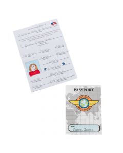 Color Your Own All About Me Passports