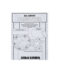 Color Your Own All About Passover Posters
