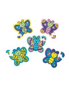 Color Your Own Butterfly Puzzles