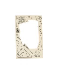 Color Your Own Camp Picture Frame Magnets