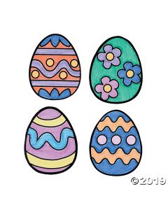 Color Your Own Easter Egg Magnets