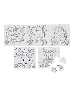 Color Your Own Easter Puzzles