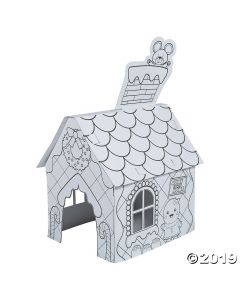 Color Your Own Gingerbread Playhouse