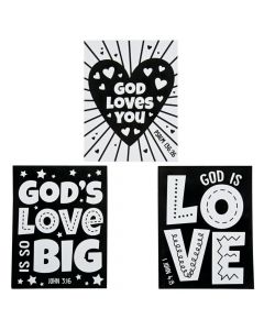 Color Your Own God's Love Fuzzy Posters