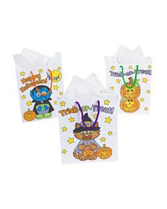 Color Your Own Halloween Bags