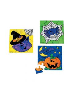 Color Your Own Halloween Friends Mini Puzzles