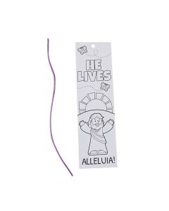 Color Your Own He Lives Bookmarks