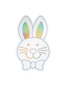 Color Your Own Iridescent Jumbo Bunny Cutouts