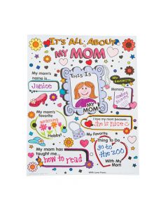 Color Your Own It's All About My Mom Posters