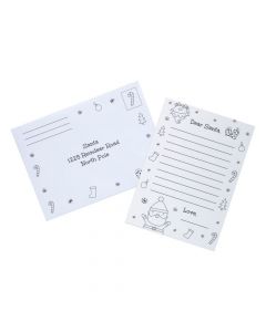 Color Your Own Letters to Santa with Envelopes