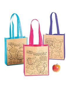 Color Your Own Medium Easter Tote Bags