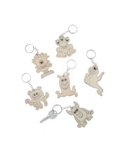 Color Your Own Monster Keychains