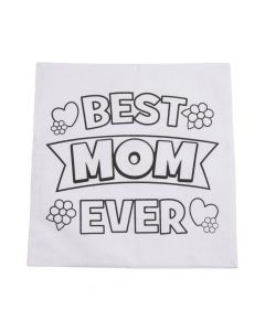Color Your Own Mother's Day Canvas Pillow Cover