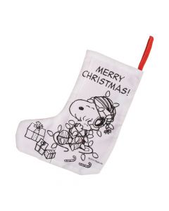 Color Your Own Peanuts Christmas Stockings