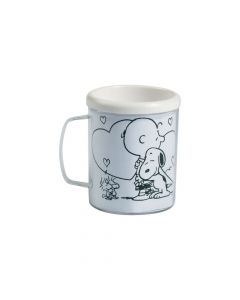Color Your Own Peanuts Valentine Mugs