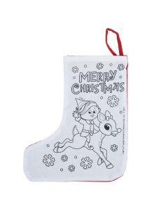 Color Your Own Rudolph the Red-Nosed Reindeer Christmas Stockings
