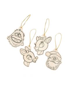 Color Your Own Rudolph the Red-Nosed Reindeer Ornaments