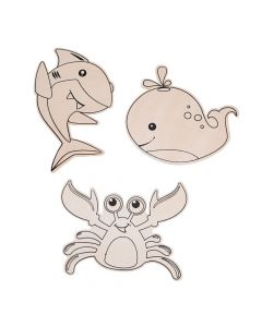 Color Your Own Sea Life Shapes