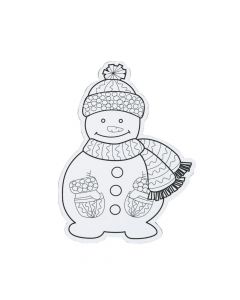 Color Your Own Snowman Magnets