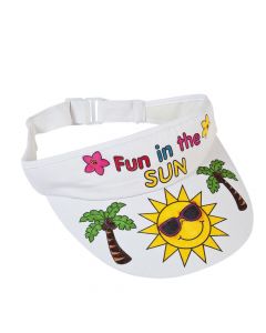 Color Your Own Tropical Visors