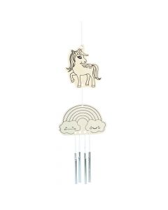 Color Your Own Unicorn Wind Chimes