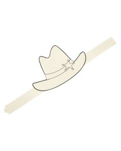 Color Your Own Western Hat Crowns