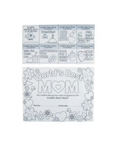 Color Your Own World's Best Mom Certificates