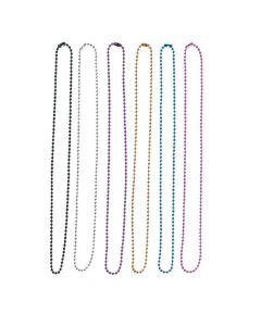 Colorful Beaded Chain Necklaces