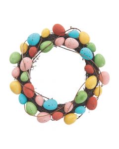Colorful Easter Egg Wreath